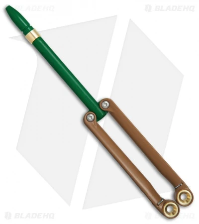 BaliYo By Spyderco Butterfly Pen Fisher Space Pen (Green/Brown) USA Made 3 BaliYo By Spyderco Butterfly Pen Fisher Space Pen (Green/Brown) USA Made