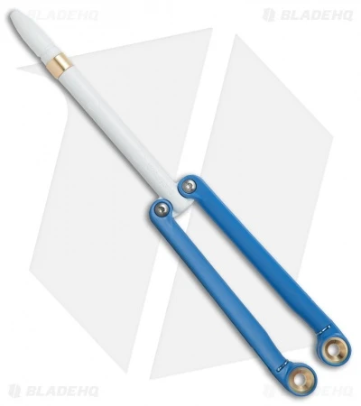 BaliYo By Spyderco Butterfly Pen Fisher Space Pen (Blue/White) USA Made 3 BaliYo By Spyderco Butterfly Pen Fisher Space Pen (Blue/White) USA Made