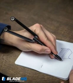 BaliYo By Spyderco Butterfly Pen Fisher Space Pen (Blue/White) USA Made 15 BaliYo By Spyderco Butterfly Pen Fisher Space Pen (Blue/White) USA Made -Spyderco Sales BaliYo by Spyderco Pen Butterfly Flipper Black BHQ 4501 kp in hand lifestyle web 5