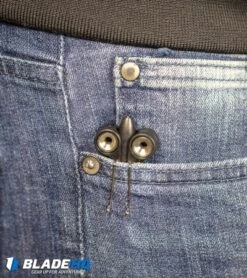 BaliYo By Spyderco Butterfly Pen Flipper USA Made (Red & Black) -Spyderco Sales BaliYo by Spyderco Pen Butterfly Flipper Black BHQ 4501 kp in pocket web 4