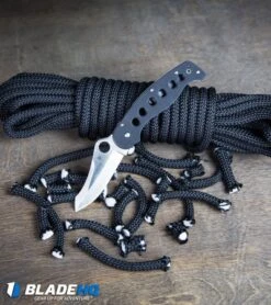 Spyderco A.T.R. 2 Compression Lock Knife Black G-10 (3.47 Satin) C70GP2 13 Spyderco A.T.R. 2 Compression Lock Knife Black G-10 (3.47 Satin) C70GP2 -Spyderco Sales Spyderco A.T.R. 2 Compression Lock Knife Black G 10 Satin C70GP2 BHQ50819 kp on table with cut rope web