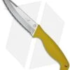 Spyderco Aqua Salt Yellow Fixed Blade Dive Knife (4.69" Satin Serr) FB23SYL