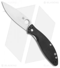 Spyderco Astute Liner Lock Knife Black G-10 (3" Satin) C252GP