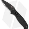 Spyderco Autonomy 2 Automatic Knife Black G-10 (3.5" Black Full Serr LC200N) -Spyderco Sales Spyderco Autonomy 2 Auto Black G 10 Black Full Serr C165GSBBK2 BHQ 116294 jr