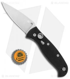 Spyderco Autonomy 2 Automatic Knife Black G-10 (3.5" Satin) C165GP2 -Spyderco Sales Spyderco Autonomy 2 Auto Black G 10 Satin BHQ 80844 jr bottlecap