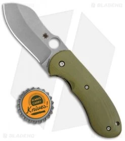 Spyderco Bombshell Flash Batch Folding Knife Green G-10 (3" Stonewash)C250GTIP -Spyderco Sales Spyderco Bombshell Flash Batch Green G 10 SW C250GTIP BHQ 106194 jr bottlecap