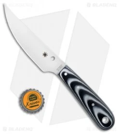 Spyderco Bow River Fixed Blade Knife Black/Gray G-10 (4.4" Satin) FB46GP -Spyderco Sales Spyderco Bow River Black Gray G 10 Satin FB46GP BHQ 85407 jr bottlecap