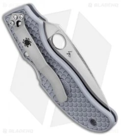 Spyderco Calypso Jr. Sprint Run Knife Gray (Aogami Super Blue) C52FPGYE -Spyderco Sales Spyderco Calypso Jr Sprint Run Gray Aogami Super Blue BHQ 78695 er side 2