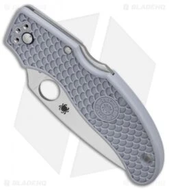 Spyderco Calypso Jr. Sprint Run Knife Gray (Aogami Super Blue) C52FPGYE -Spyderco Sales Spyderco Calypso Jr Sprint Run Gray Aogami Super Blue BHQ 78695 er spine