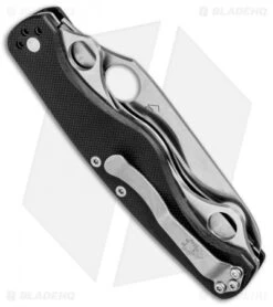 Spyderco ClipiTool Rescue Multi-Tool Knife Black G-10 (3.5" Satin Serr) C209GS -Spyderco Sales Spyderco ClipiTool Rescue Multi Tool Black G 10 Satin Serr C209GS BHQ 78701 jr side
