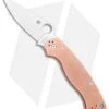 Spyderco Copper Paramilitary 2 Knife (3.4" Satin REX 45) C81CUP2 -Spyderco Sales Spyderco Copper Paramilitary 2 Knife Satin C81CUP2 BHQ 96305 jr