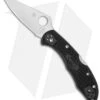 Spyderco Delica 4 Knife Flat Ground Black FRN (2.88" Satin) C11FPBK -Spyderco Sales Spyderco Delica 4 Black FRN C11PBK BHQ 11495 jr 2