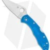 Spyderco Delica 4 Knife Flat-Ground Blue FRN (2.88" Satin) C11FPBL -Spyderco Sales Spyderco Delica 4 Blue FRN C11FPBL BHQ 5465 jr 2