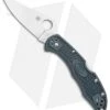 Spyderco Delica 4 Knife Flat Ground Dark Gray FRN (2.88" Satin CRU-WEAR) C11PDGY