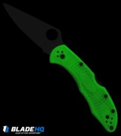 Spyderco Delica 4 Knife Flat Ground Glow Scales (2.88" Satin) C11FPGITD 10 Spyderco Delica 4 Knife Flat Ground Glow Scales (2.88" Satin) C11FPGITD -Spyderco Sales Spyderco Delica 4 Flat Ground Glow Satin C11FPGITD BHQ 103484 jr glow