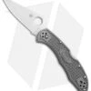 Spyderco Delica 4 Knife Flat-Ground Gray FRN (2.88" Satin) C11FPGY -Spyderco Sales Spyderco Delica 4 Gray C11FPGY BHQ 5466 jr 2