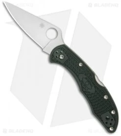 Spyderco Delica 4 Knife Green FRN ZDP-189 Folder (2.88" Satin) C11PGRE