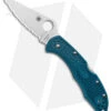 Spyderco Delica 4 Lightweight Lockback Knife Blue FRN (2.9" Serr) C11FSK390 -Spyderco Sales Spyderco Delica 4 Lightweight LB Blue FRN Satin Serr BHQ 121024 jr
