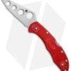 Spyderco Delica 4 Knife Trainer Knife Red FRN (2.88" Dull) C11TR -Spyderco Sales Spyderco Delica 4 Trainer Red FRN dull BHQ 13464 er