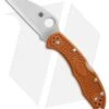 Spyderco Delica 4 Wharncliffe Sprint Run Knife Burnt Orange (2.9" HAP40 Core) -Spyderco Sales Spyderco Delica 4 Wharncliffe Sprint Run Burnt Orange HAP40 Core BHQ 78692 er