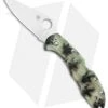Spyderco Delica 4 Lockback Knife Glow Zome Green FRN (2.88" Satin) GITD