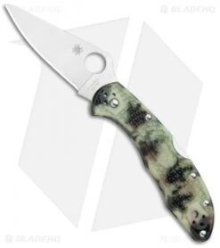 Spyderco Delica 4 Lockback Knife Glow Zome Green FRN (2.88" Satin) GITD