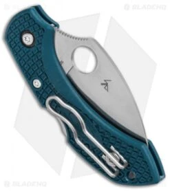 Spyderco Dragonfly 2 Lightweight Wharncliffe Knife Blue FRN (2.3" Satin) 8 Spyderco Dragonfly 2 Lightweight Wharncliffe Knife Blue FRN (2.3" Satin) -Spyderco Sales Spyderco Dragonfly 2 Lightweight Wharncliffe Blue FRN Satin BHQ 121025 jr side