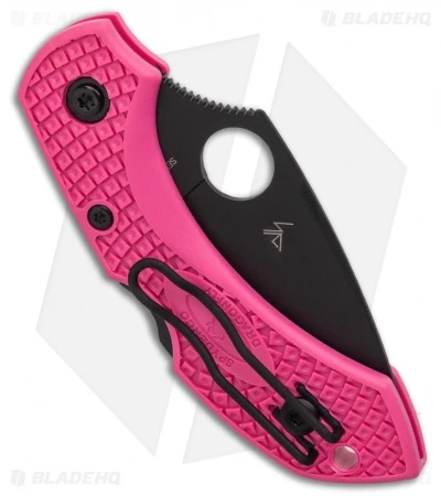 Spyderco Dragonfly 2 Pink Lightweight Lockback Knife Pink FRN (2.3" Black) 5 Spyderco Dragonfly 2 Pink Lightweight Lockback Knife Pink FRN (2.3" Black) - Image 3