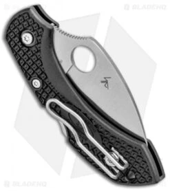 Spyderco Dragonfly 2 Wharncliffe Knife Black FRN (2.28" Satin) C28FPWCBK2 -Spyderco Sales Spyderco Dragonfly 2 Wharncliffe Black FRN Satin C28FPWCBK2 BHQ 97445 jr side