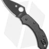 Spyderco Dragonfly Lockback Knife Carbon Fiber (2.25" Black CRU-WEAR) -Spyderco Sales Spyderco Dragonfly LB CF Black C28CFPBK BHQ 123707 jr