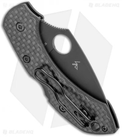 Spyderco Dragonfly Lockback Knife Carbon Fiber (2.25" Black CRU-WEAR) 5 Spyderco Dragonfly Lockback Knife Carbon Fiber (2.25" Black CRU-WEAR) - Image 3