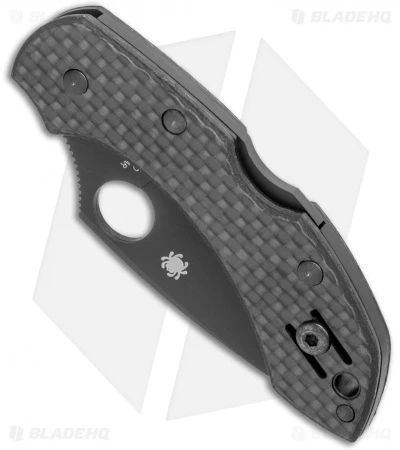 Spyderco Dragonfly Lockback Knife Carbon Fiber (2.25" Black CRU-WEAR) 4 Spyderco Dragonfly Lockback Knife Carbon Fiber (2.25" Black CRU-WEAR) - Image 2