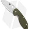 Spyderco Efficient Liner Lock Knife Green G-10 (3" Satin Serr) C216GPSGR 1 Spyderco Efficient Liner Lock Knife Green G-10 (3" Satin Serr) C216GPSGR -Spyderco Sales Spyderco Efficient Green G10 Part Serr BHQ 85709 er