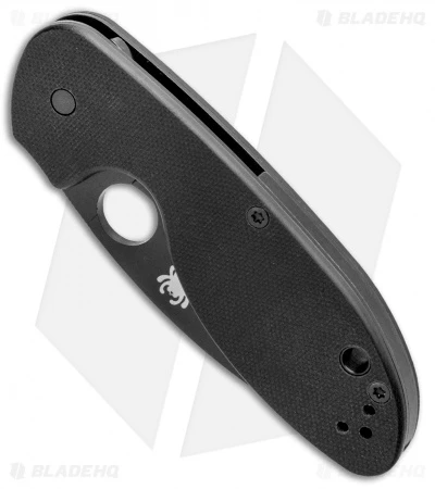 Spyderco Efficient Liner Lock Knife Black G-10 (3" Black Serr) C216GPSBBK 4 Spyderco Efficient Liner Lock Knife Black G-10 (3" Black Serr) C216GPSBBK - Image 2