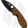 Spyderco Efficient Liner Lock Knife Brown G-10 (3" Black) C216GPBNBK -Spyderco Sales Spyderco Efficient LL Brown G 10 Black C216GPBNBK BHQ 88532 jr