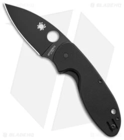 Spyderco Efficient Liner Lock Knife Black G-10 (3" Black) C216GPBBK