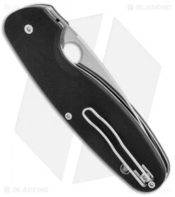 Spyderco Emphasis Liner Lock Knife Black G-10 (3.61" Satin Serr) C245GPS 8 Spyderco Emphasis Liner Lock Knife Black G-10 (3.61" Satin Serr) C245GPS -Spyderco Sales Spyderco Emphasis LL Black G 10 Satin Serr C245GPS BHQ 97495 jr side