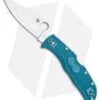 Spyderco Endela Lightweight Blue FRN Knife (3.41" Satin K390) C243FPK390 -Spyderco Sales Spyderco Endela Lightweight Blue FRN Knife 3.41 Satin K390 C243FPK390 BHQ 116279 LS