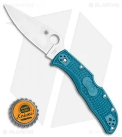 Spyderco Endela Lightweight Blue FRN Knife (3.41" Satin K390) C243FPK390 -Spyderco Sales Spyderco Endela Lightweight Blue FRN Knife 3.41 Satin K390 C243FPK390 BHQ 116279 LS Bottlecap