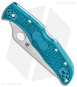 Spyderco Endela Lightweight Blue FRN Knife (3.41" Satin K390) C243FPK390 -Spyderco Sales Spyderco Endela Lightweight Blue FRN Knife 3.41 Satin K390 C243FPK390 BHQ 116279 LS Spine