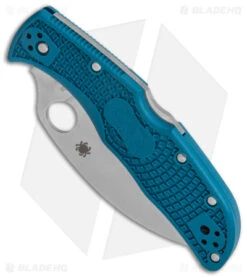 Spyderco Endela Lightweight Wharncliffe Knife Blue FRN (3.4" Satin K390) -Spyderco Sales Spyderco Endela Lightweight Wharncliffe Blue FRN Satin BHQ 145706 jr spine