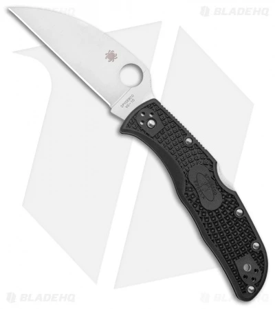 Spyderco Endela Wharncliffe Lockback Knife Black FRN (3.5" Satin) 3 Spyderco Endela Wharncliffe Lockback Knife Black FRN (3.5" Satin)