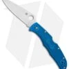 Spyderco Endura 4 Knife Flat Ground Blue FRN (3.75" Satin Plain) C10FPBL