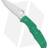 Spyderco Endura 4 Knife Flat Ground Green FRN (3.75" Satin) C10FPGR