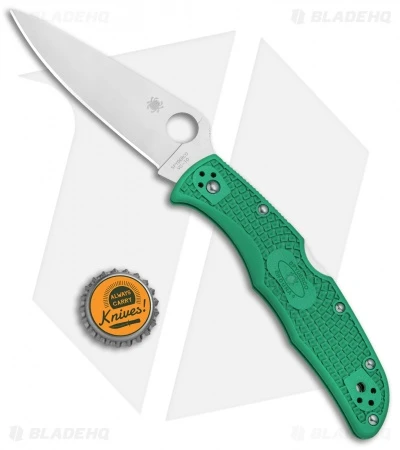 Spyderco Endura 4 Knife Flat Ground Green FRN (3.75" Satin) C10FPGR 6 Spyderco Endura 4 Knife Flat Ground Green FRN (3.75" Satin) C10FPGR - Image 4