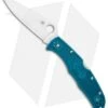 Spyderco Endura 4 Knife Flat Ground Blue FRN (3.75" Satin K390) C10FPK390 -Spyderco Sales Spyderco Endura 4 Knife Flat Ground Blue FRN Satin C10FPK390 BHQ 112407 jr
