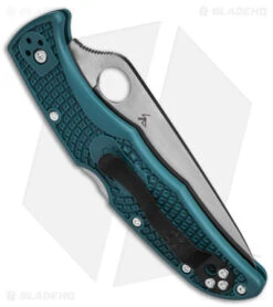 Spyderco Endura 4 Lightweight Knife Blue FRN (3.8" Full Serr) C10FSK390 -Spyderco Sales Spyderco Endura 4 Lightweight Knife Blue FRN 3in Serr BHQ 121022 td side