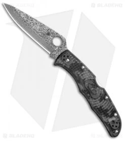Spyderco Endura 4 Lockback Knife Zome (3.75" Damascus)