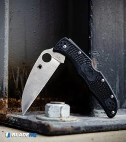 Spyderco Endura 4 Wharncliffe Back Lock Knife Black FRN (3.75" Satin) -Spyderco Sales Spyderco Endura 4 Wharncliffe Back Lock Knife Black FRN Satin BHQ 93618 kp steel web