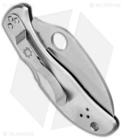 Spyderco Harpy Lockback Knife Stainless Steel (2.75" Satin Full Serr) C08S -Spyderco Sales Spyderco Harpy LB SS Satin Full Serr C08S BHQ 7476 jr spine